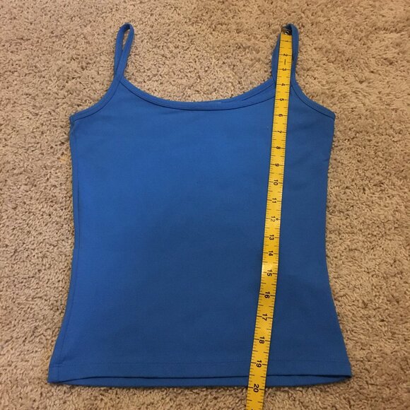 Bright Blue Basic Short Torso Camisole Tank Top - Picture 14 of 15